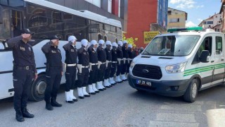 Kalp krizi geçiren polis memuru son yolculuğuna uğurlandı