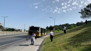 Kartalda İETT otobüsünde korkutan yangın
