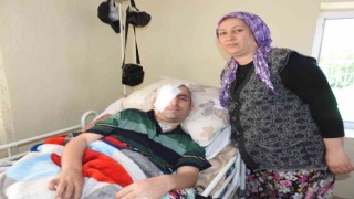 Kasksız motosiklete bindi hayatı kabusa döndü