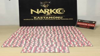 Kastamonuda 896 adet reçeteye tabi hap ele geçirildi