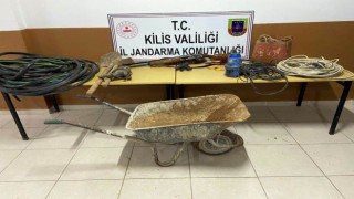 Kiliste kaçak kazı yapan bir kişi yakalandı