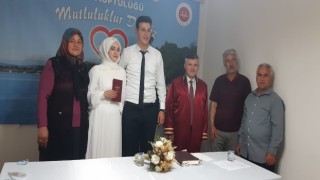 Köyceğizde yenilenen nikah salonu hizmete girdi