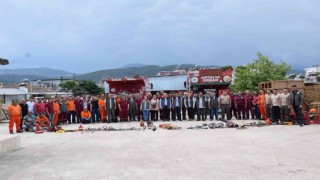 Kumlucada Orman İşletme personellerine yangınlara yönelik işbaşı eğitim