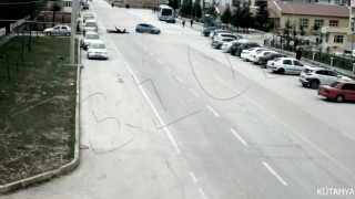 Kütahyada saniye saniye kaza anları