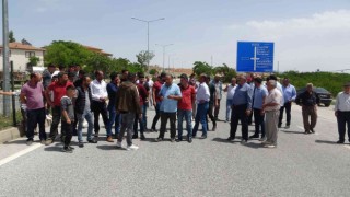 Malatyada EDS talebi yol kapattırdı