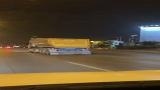 Maltepede hafriyat kamyonu makas atarak trafikte terör estirdi