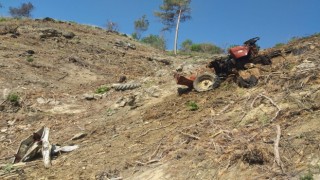 Manavgatta traktör 300 metrelik uçuruma yuvarlandı: 1 ölü