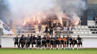 Manisa FK taraftarından coşkulu destek