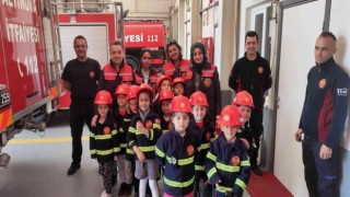 Minik itfaiyeciler, eğlenerek öğreniyor