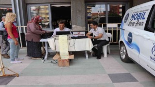 Nazilli Belediyesinin mobil vezne aracı vatandaşların hizmetine sunuldu
