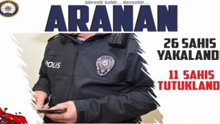 Nevşehirde 18 kişi tutuklandı
