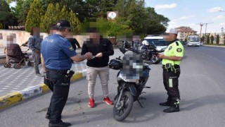 Nevşehirde 22 noktada trafik uygulaması yapıldı