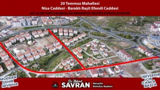 Nevşehirde bazı caddeler trafiğe kapatılıyor