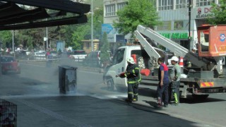 Nevşehirde patlayan trafo paniğe neden oldu