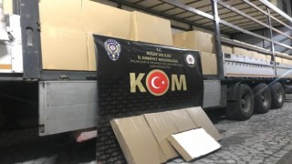 Niğdede 4 milyon 950 bin adet kaçak makaron ele geçirildi