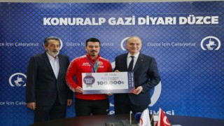 Olimpiyat şampiyonu Kıroğluna büyük ödül
