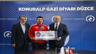 Olimpiyat şampiyonu Kıroğluna büyük ödül