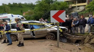 Orduda trafik kazası: 1 ölü, 4 yaralı
