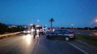 Otomobil, takla atıp palmiyeye çarptı: 1 ölü