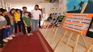 Özel çocuklardan fotoğraf sergisi