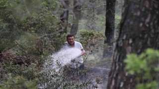 Pamukkalede 1 günde 2 orman yangını