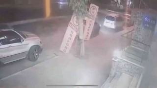 Park halindeki araca vurup kaçtı