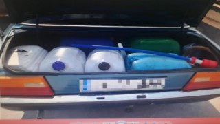 Park halindeki kamyonlardan 500 litre mazot çaldı, jandarmaya yakalandı