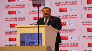 Sağlık Bakanı Fahrettin Koca, Türk Kızılay 103. Genel Kurulunda konuştu