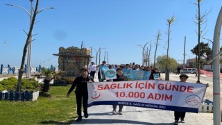 Sağlık için yürüdüler