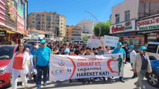 Sağlıklı yaşam için yürüdüler