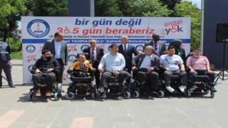 Şahinbeyden 131 engelliye akülü ve tekerlekli sandalye
