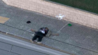 Saldırganın üzerinde dron ile bomba arandı