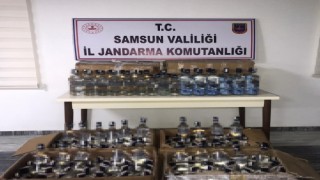 Samsunda 251 şişe sahte bandrollü içki ele geçirildi