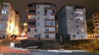 Samsunda önüne inşaat yapılan binanın temelinde kayma yaşandı
