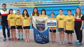 SANKO Okulları öğrencileri yüzmede 12 madalya kazandı