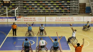 Şanlıurfada Engelli Basketbol Takımının pota farkı