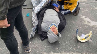 Sarıyerde feci kaza: Ters yönden gelen motosikletli otomobil ile kafa kafaya çarpıştı