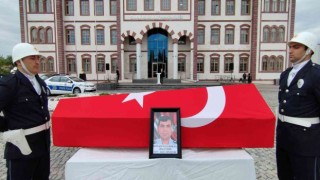 Sivasta şehit olan polis memuru için tören düzenlendi