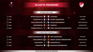 Spor Toto 1. Ligin son hafta programı açıklandı