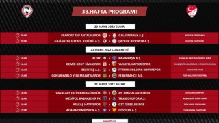 Spor Toto Süper Ligde son hafta programı açıklandı