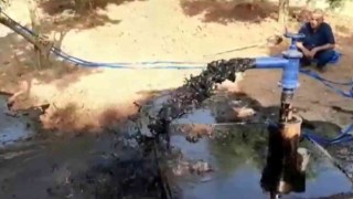 Su kuyusunda akan siyah yanıcı sıvı incelemeye alındı