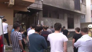 Sultanbeylide tekstil atölyesinde korkutan yangın