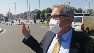 Taksimde taksi bulamayan işadamı tepki gösterdi