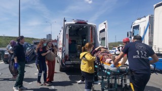 TEMde zincirleme kaza: 10 yaralı