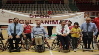 Terma City personelinden tekerlekli sandalye basket takımı ile empati maçı