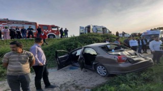 Tokatta otomobil şarampole devrildi: 5 yaralı