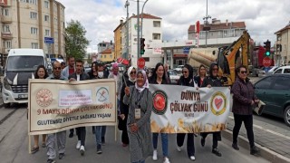 Tomarzada Çölyak için farkındalık yürüyüşü düzenlendi
