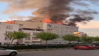 Trabzonda çatı yangını korkuttu