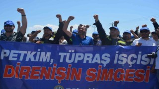 TÜPRAŞın Aliağa Rafinerisinde işçiler eylemde