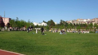 Türkiyenin ilk spor temalı millet bahçesi cıvıl cıvıl